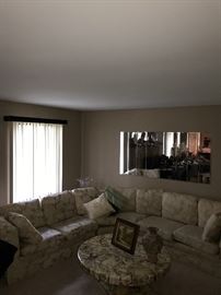 LARGE CREAM SECTIONAL SOFA