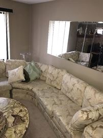 LARGE CREAM SECTIONAL SOFA