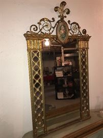 ANTIQUE ORNATE MIRROR