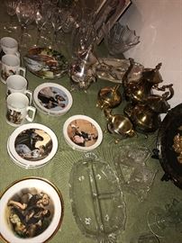 COLLECTIBLE PLATES AND GLASSWARE
