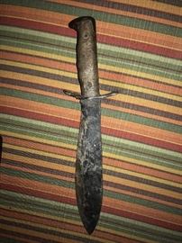 WW1 PLUMB BOLO MODEL 1910 FIGHTING FIXED BLADE KNIFE