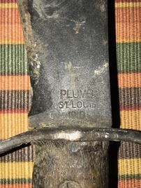 WW1 PLUMB BOLO MODEL 1910 FIGHTING FIXED BLADE KNIFE