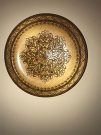 HANDMADE WOODEN PLATES WALL ART