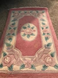 WOOL AREA RUG, RUNNER AND SMALLER RUG