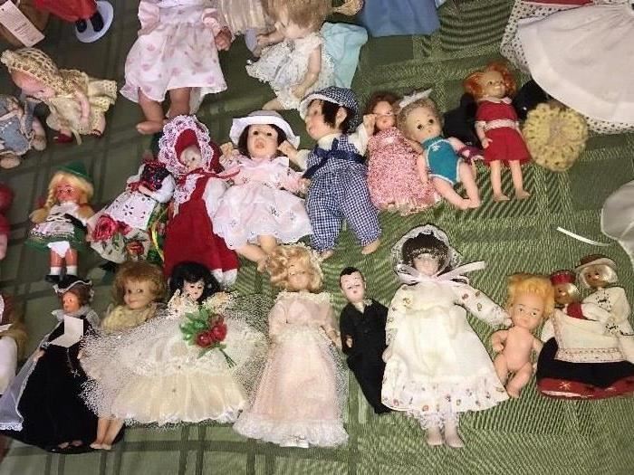 HUGE COLLECTION OF ANTIQUE AND VINTAGE DOLLS