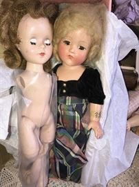 HUGE COLLECTION OF ANTIQUE AND VINTAGE DOLLS