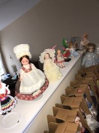 HUGE COLLECTION OF ANTIQUE AND VINTAGE DOLLS