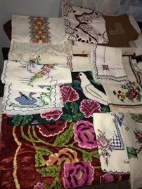 UKRAINIAN HAND-MADE NEEDLEWORK LINENS TOWELS, NAPKINS, RUNNERS, PILLOW CASES, CLOTHING AND MORE