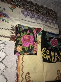 UKRAINIAN HAND-MADE NEEDLEWORK LINENS TOWELS, NAPKINS, RUNNERS, PILLOW CASES, CLOTHING AND MORE