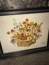 HANDMADE NEEDLEWORK FRAMED ART