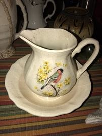 VINTAGE PITCHER AND BOWL