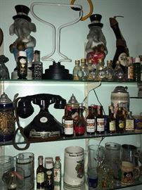 TONS OF COLLECTIBLE JIM BEAM AND LIQUOR BOTTLES