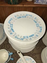 VINTAGE BLUE HEAVEN CHINA SET