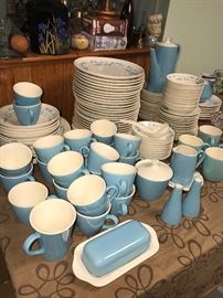 VINTAGE BLUE HEAVEN CHINA SET