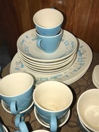 VINTAGE BLUE HEAVEN CHINA SET