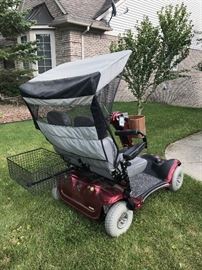 SHOPRIDER MOTORIZED FOUR WHEEL PERSONAL TRAVEL SCOOTER - DOUBLE SEATER- MSRP $5,200