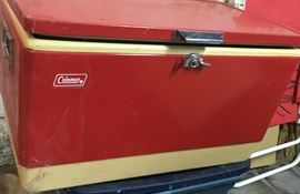 Coleman chest, with bottle opener handles.