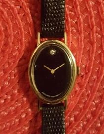14k Solid Gold Movado Watch w/ Diamond 