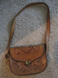 Hand Tooled Leather Purse