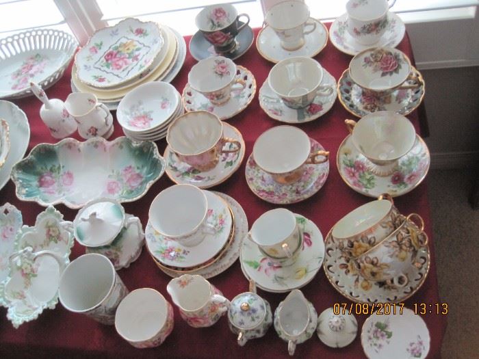 English Bone China Tea Cups and Saucers
