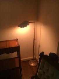 hollywood regency shell lamp 