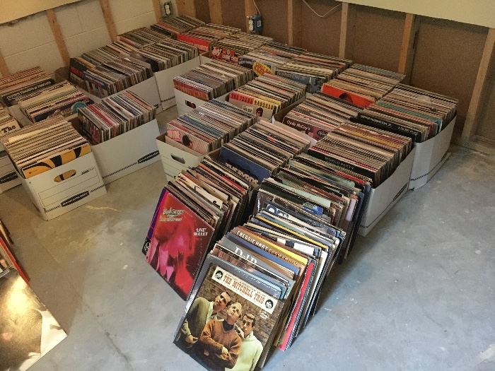 massive 4000 plus++ record LP collection All genres northern soul rock rockabilly punk pop jazz blues folk classical 
