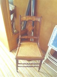 Chair with Wicker seat