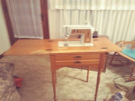 Singer Sewing Machine and Cabinet