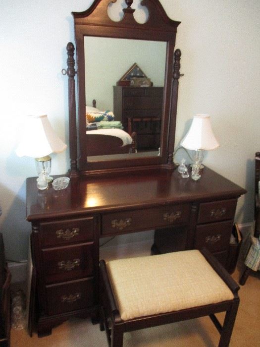 Mahogany dressing table..  Part of the Suggested Offer Program.  Ask at check out.