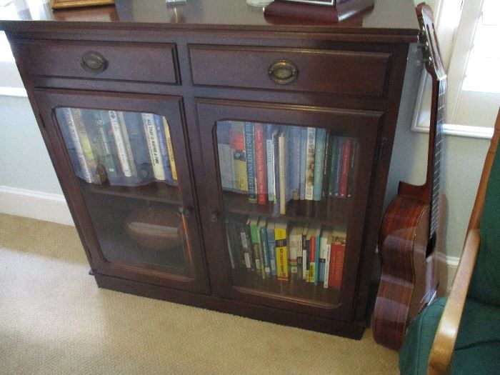 Solid mahogany, vintage book case.  Part of the Suggested Offer Program.  Ask at check out.