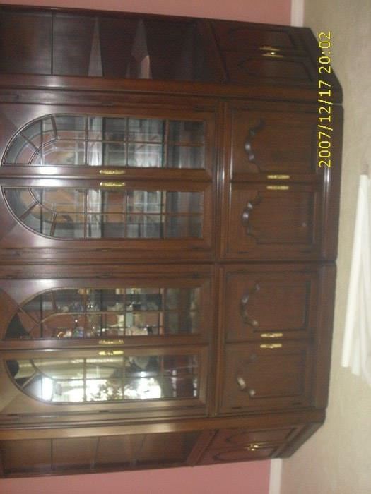 Beautiful Cherry Wood Cabinet-4pc.  Original cost $6,900. - Not a scratch - A steal @ $2,000.  Make an offer on 1/2 Price Sunday.  How about $500.00??