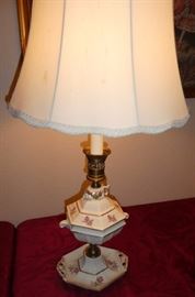 Porcelain lamp from Italy 
