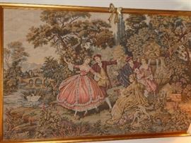 Framed tapestry very large 