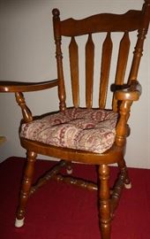 Wood chairs total of six no table 