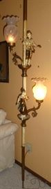 Vintage tension pole lamp 