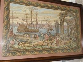 Framed tapestry from Italy 