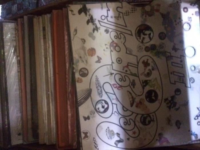 Several boxes of Rock and Roll records and others ----large collection of records and cd's
