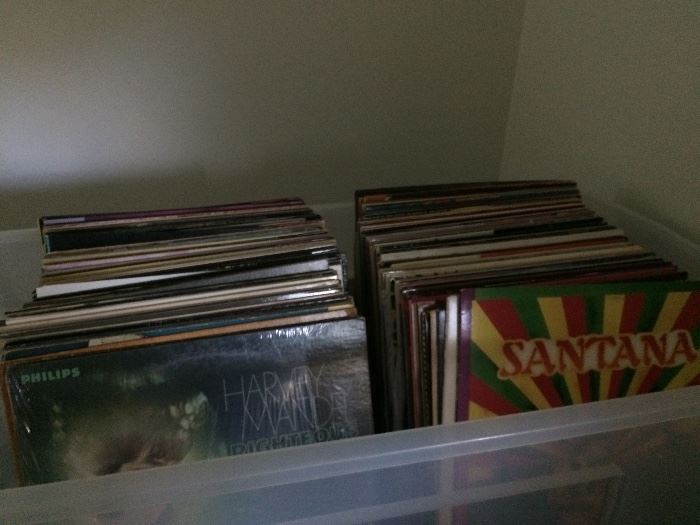 large collection of records 