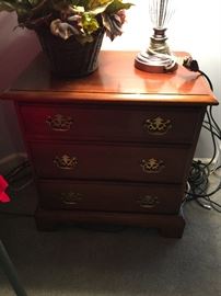 Walter E. Smithe Night stand or side table with 3 drawers