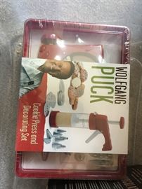 Wolfgang Puck cookie Press and decorating set