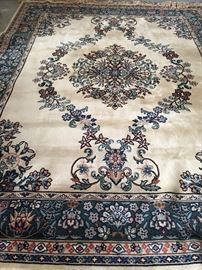 Indian Open Field rug with Center Medallion