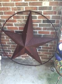 Large iron Texas star