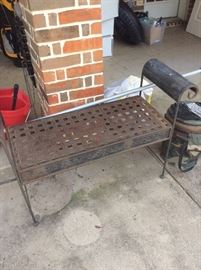Metal bench