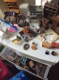 Vintage doll house furniture