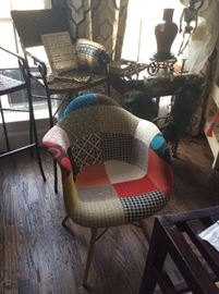 Pieced fabric chair