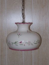 HAND PAINTED SWAG LAMP