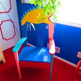 COLORFUL ACCENT FISH CHAIR