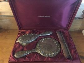 Gorham sterling vanity set