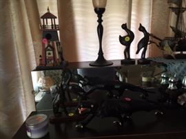 Various wooden decorative pieces