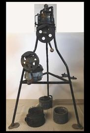 Antique knitting machine